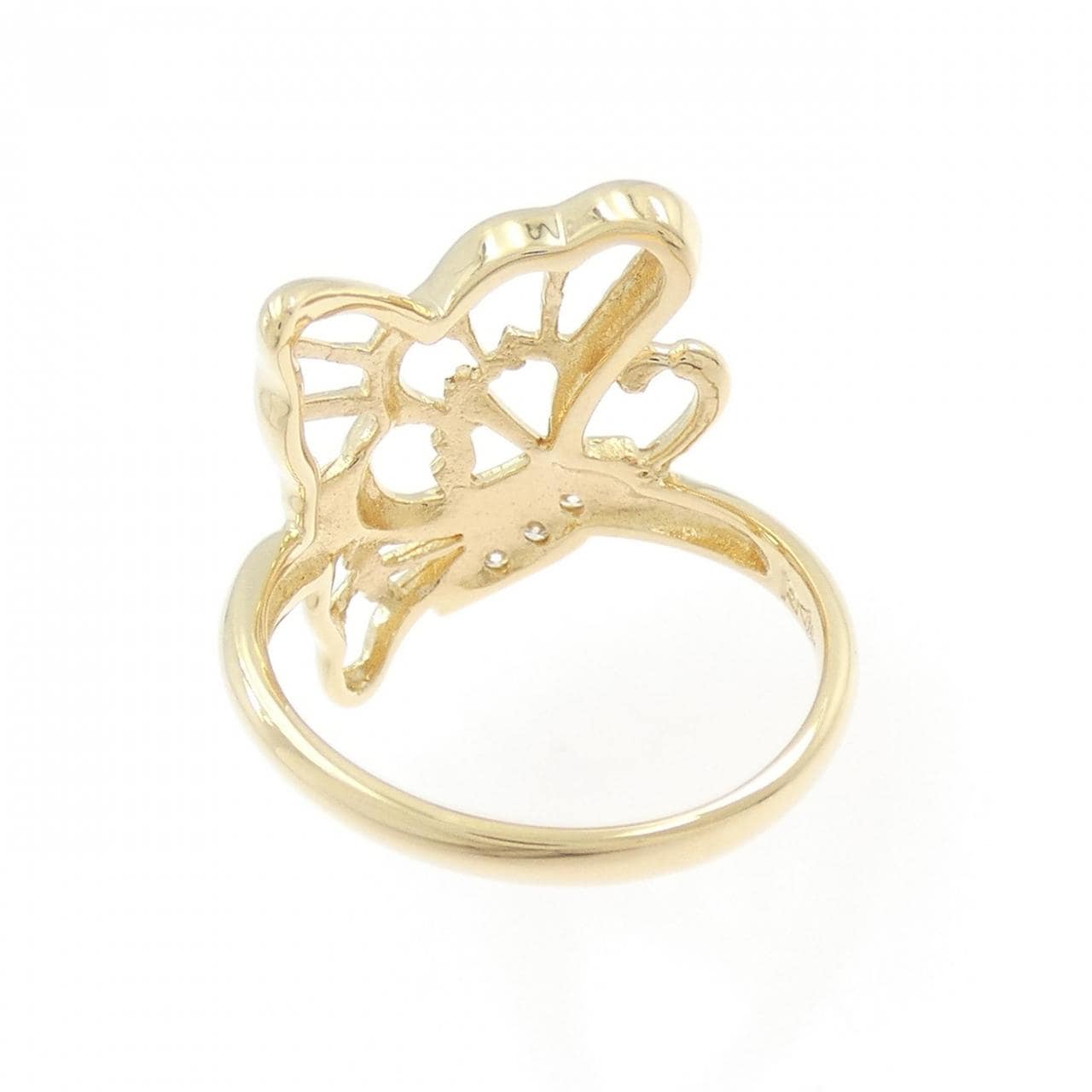ギンザ タナカ バタフライ ダイヤモンド リング 0.03CT