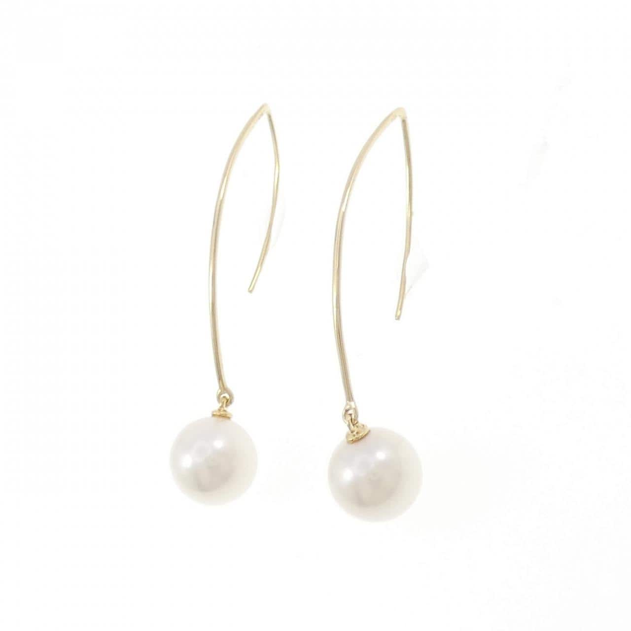 K18YG アコヤパール ピアス 8.7mm