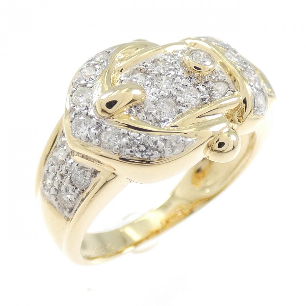 K18YG/K18WG ダイヤモンド リング 0.50CT