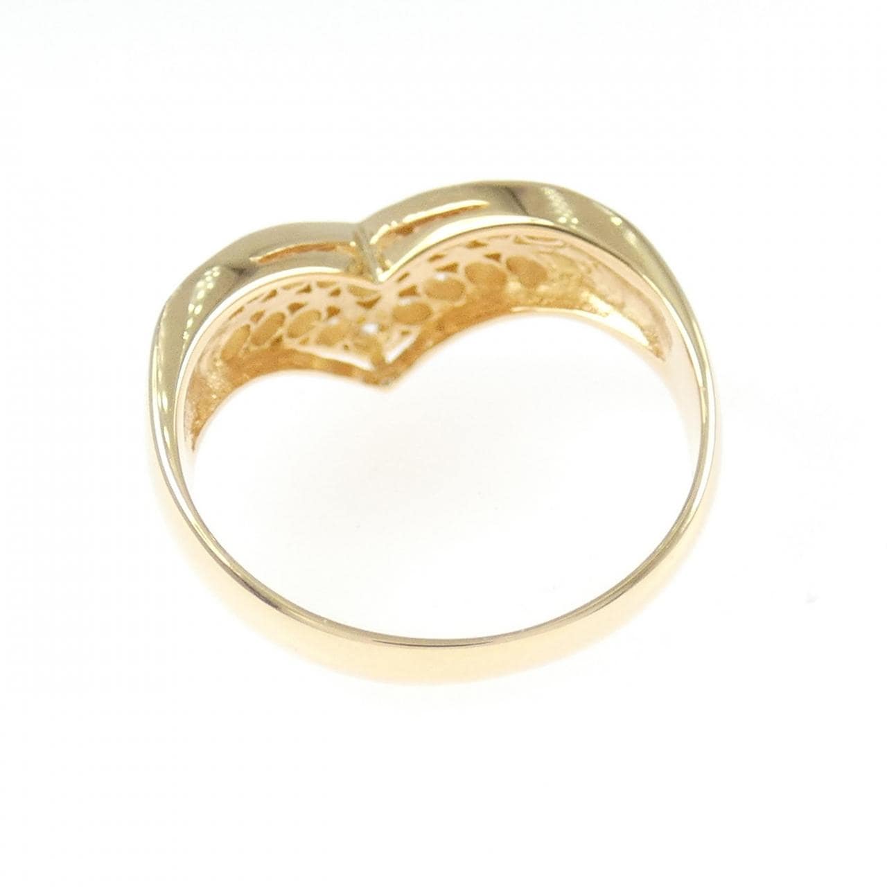 K18PG ダイヤモンド リング 0.55CT