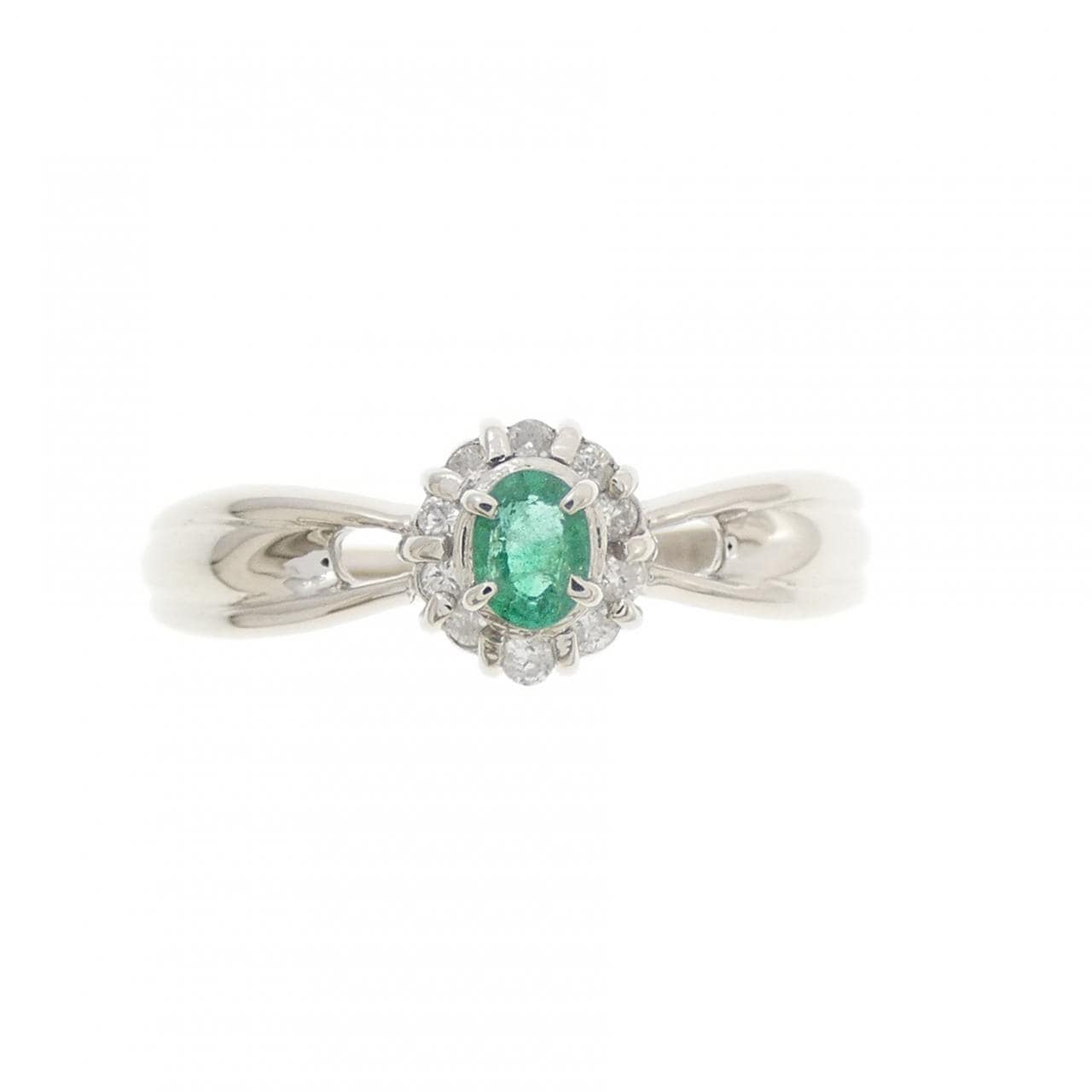 PT900 エメラルド リング 0.13CT
