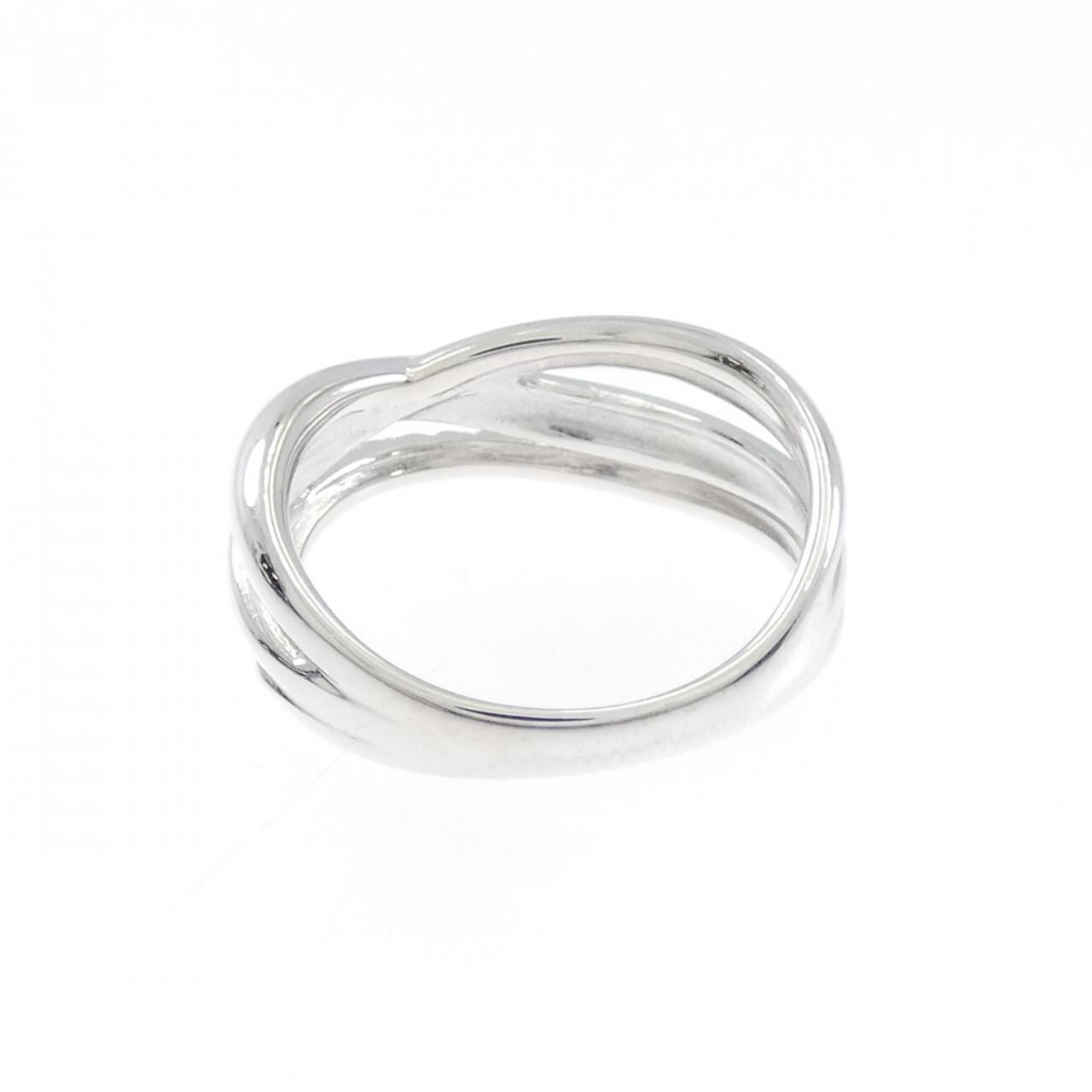 K18WG ダイヤモンド ピンキーリング 0.10CT