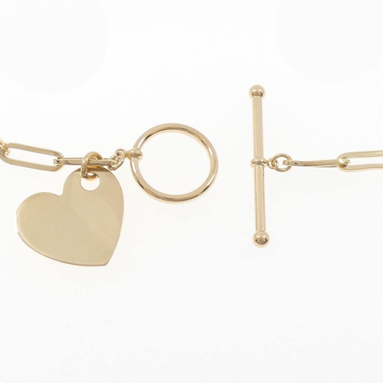 K18YG heart bracelet