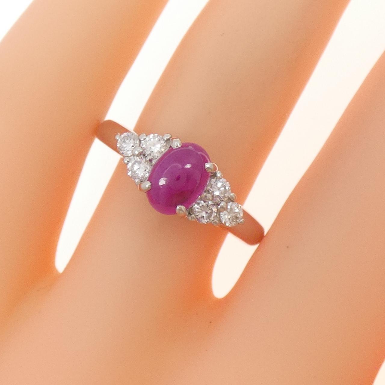PT900 ルビー リング 1.34CT