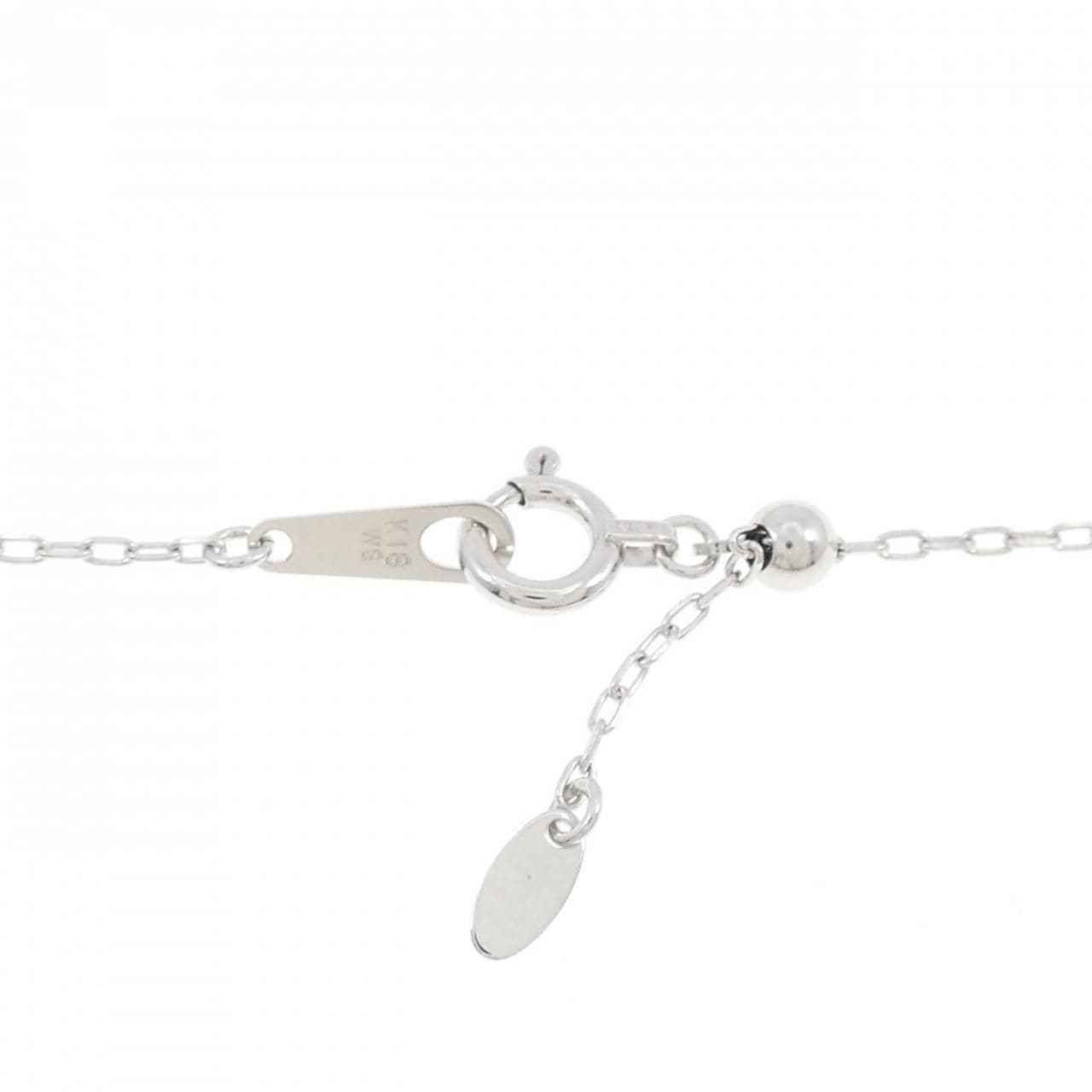 K18WG サファイヤ ネックレス 0.77CT