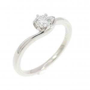 PT950 ダイヤモンド リング 0.185CT
