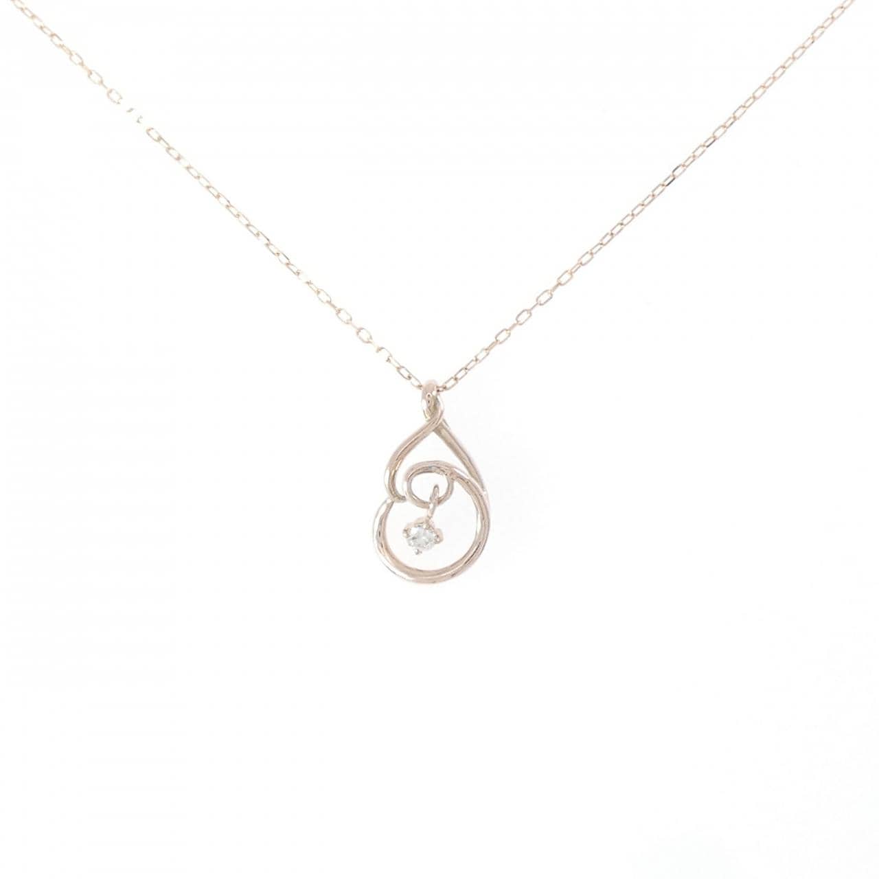 K10PG ダイヤモンド ネックレス 0.03CT
