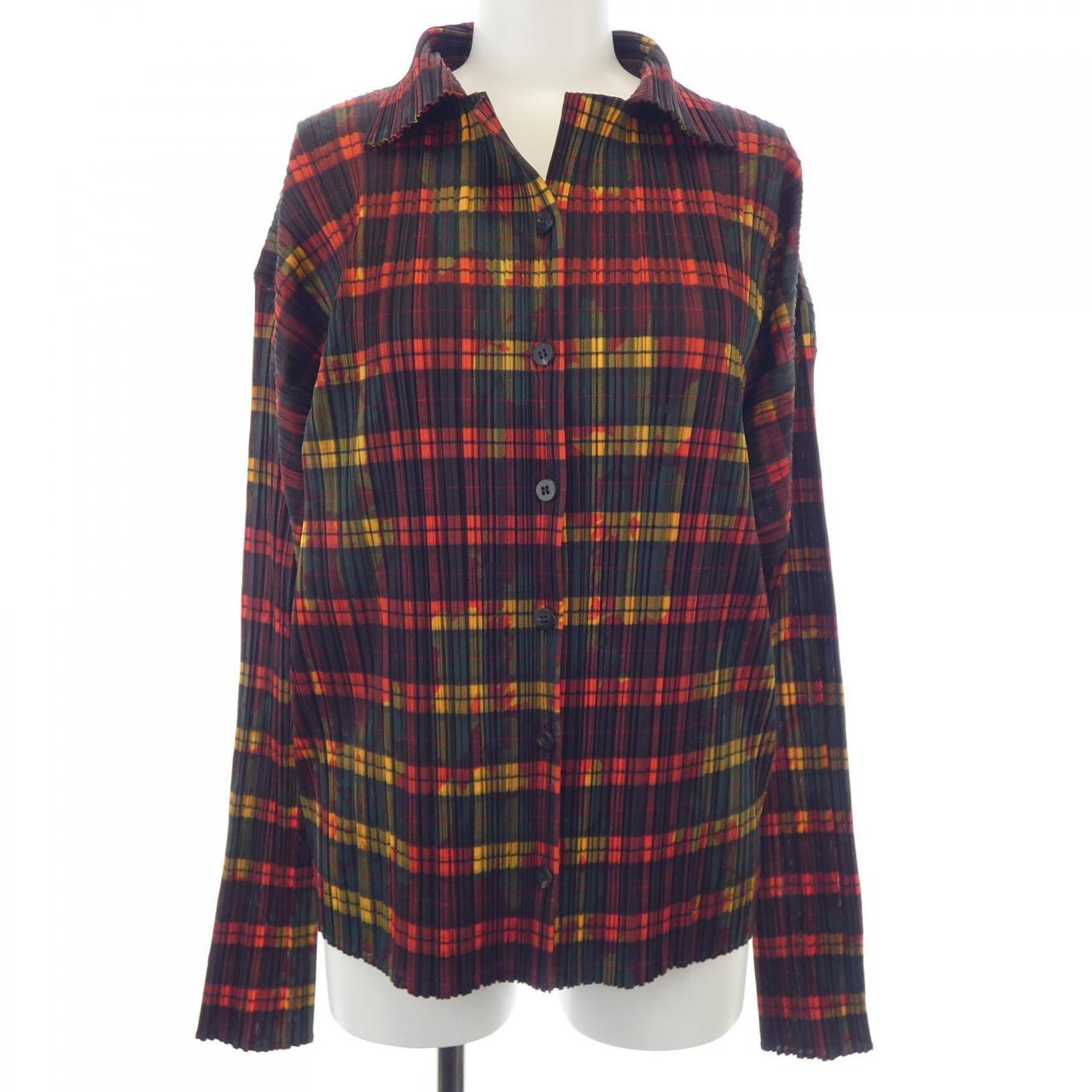 プリーツプリーズ PLEATS PLEASE 2006 チェック PP64-JJ443 カーディガン