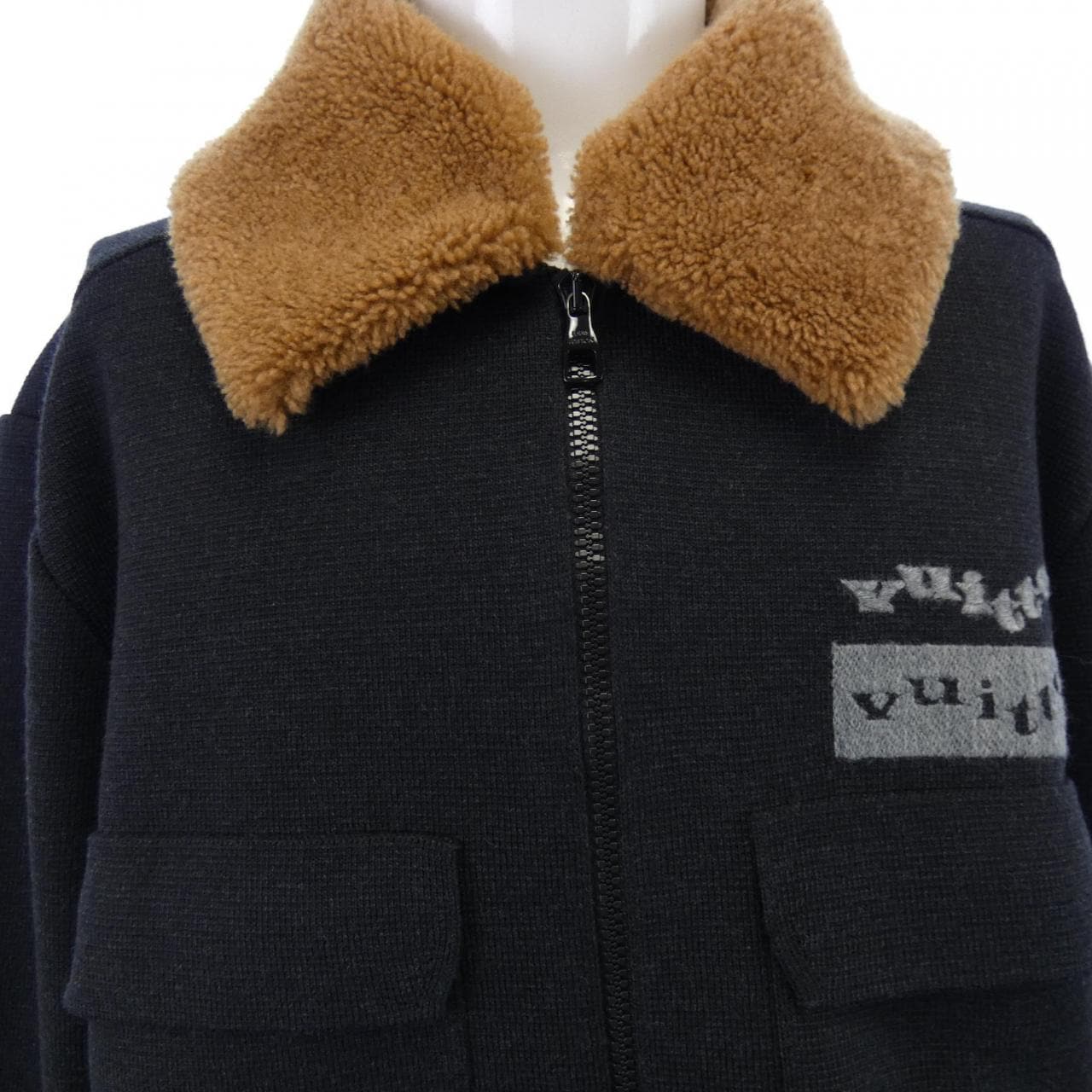 ルイヴィトン LOUIS VUITTON ニットブルゾンウィズシアリングカラー HON33WZLL ブルゾン