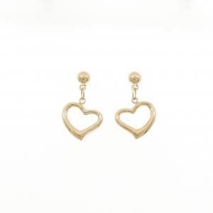 K18YG ハート ピアス