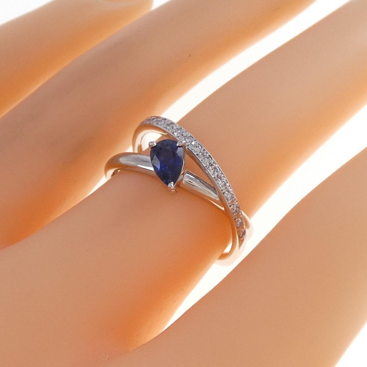 PT900 サファイヤ リング 0.61CT
