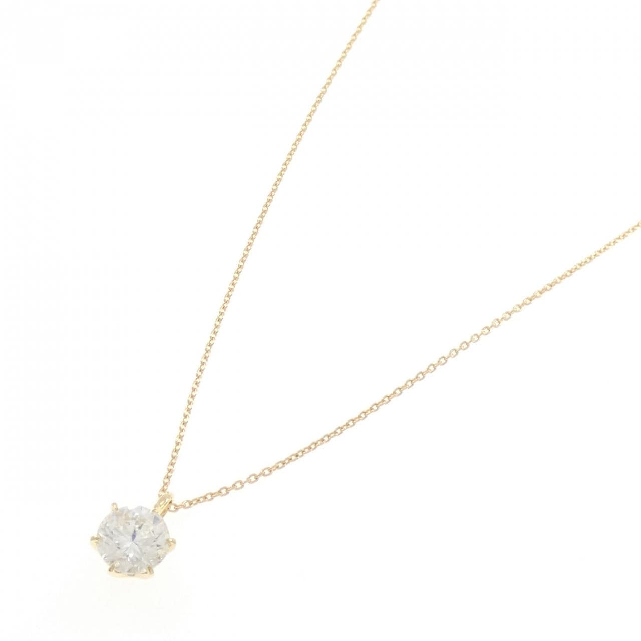 【リメイク】K18YG ダイヤモンド ネックレス 2.051CT H SI2 Good