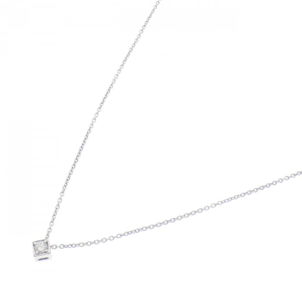 K18WG ダイヤモンド ネックレス 0.05CT