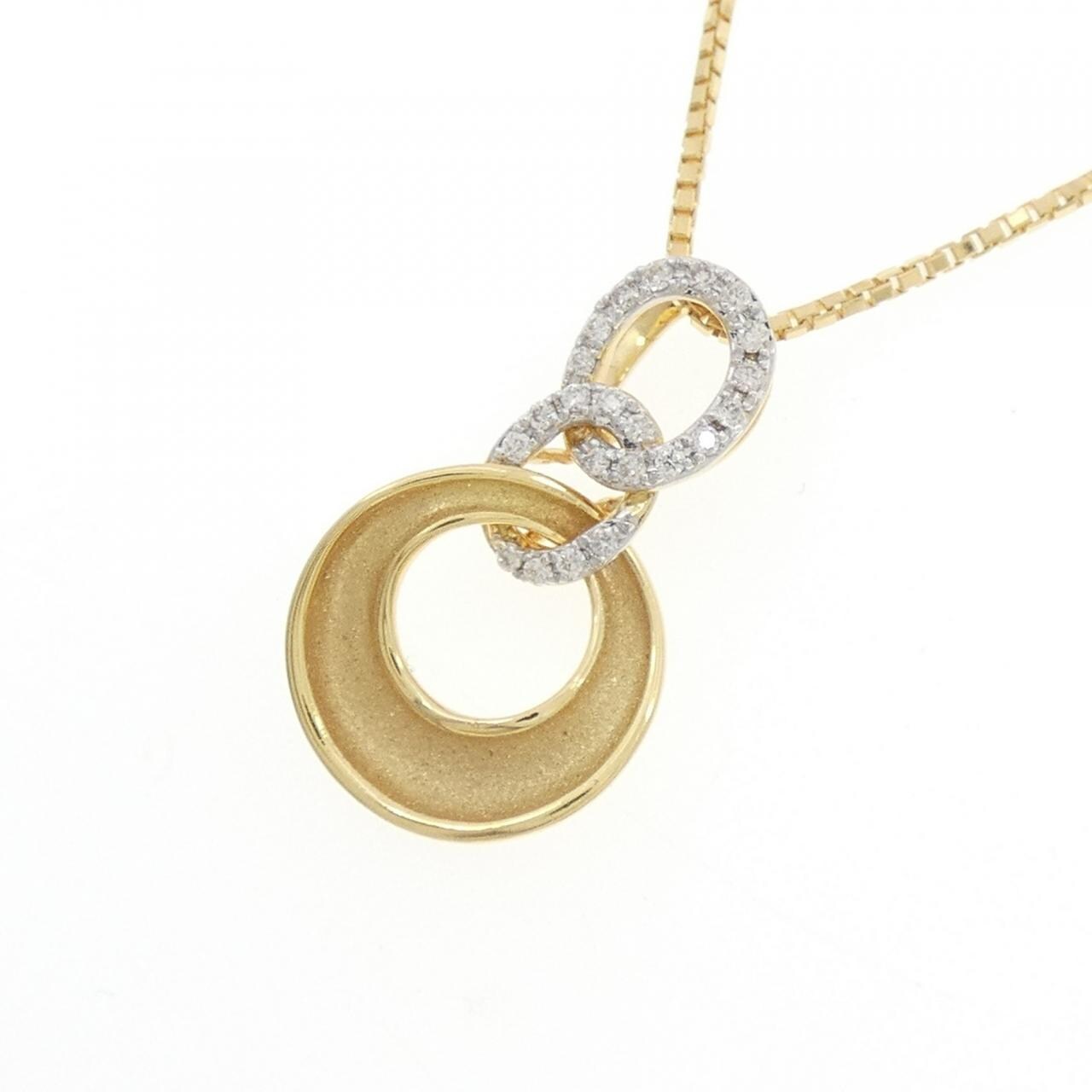 K18YG ダイヤモンド ネックレス 0.06CT