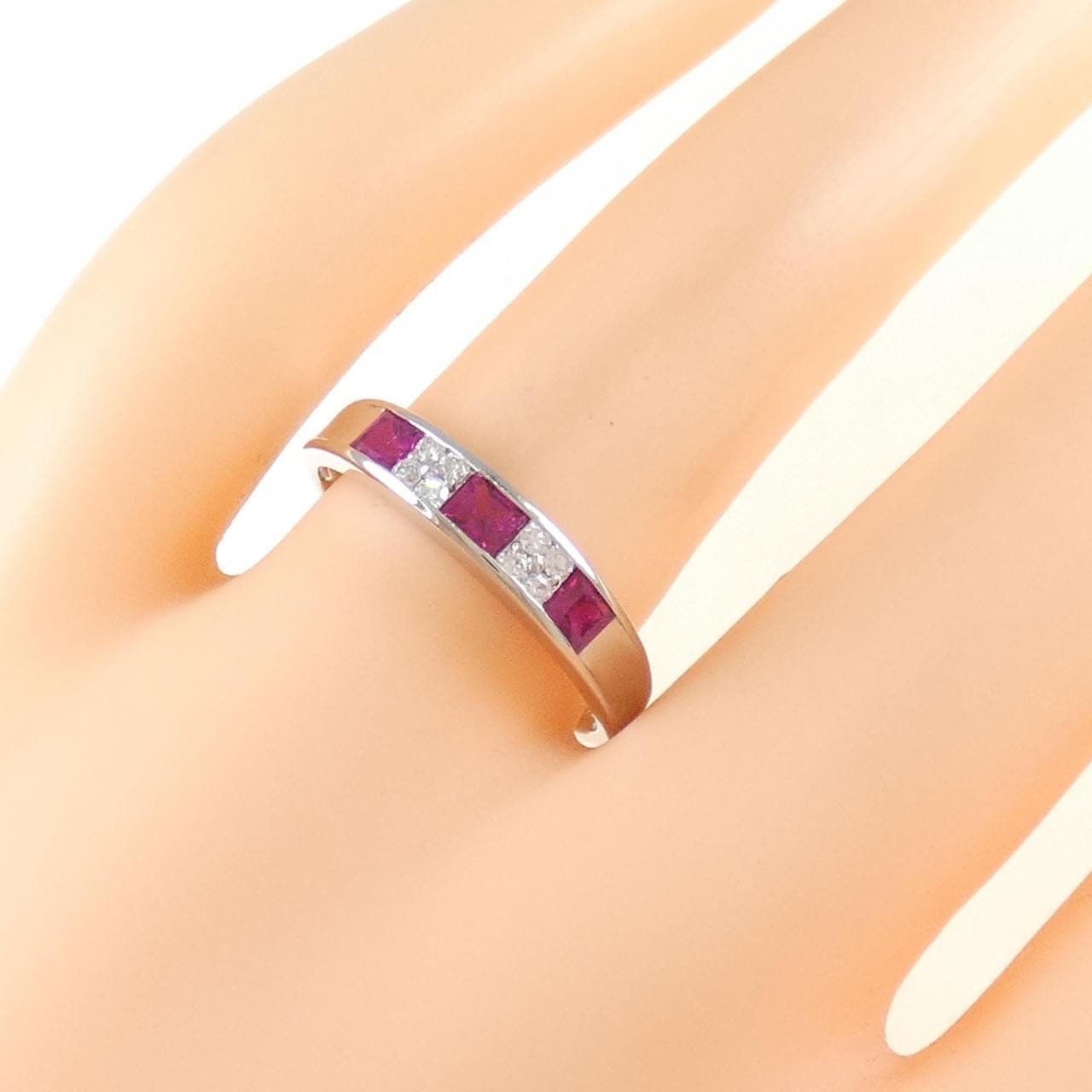 PT900 ルビー リング 0.53CT