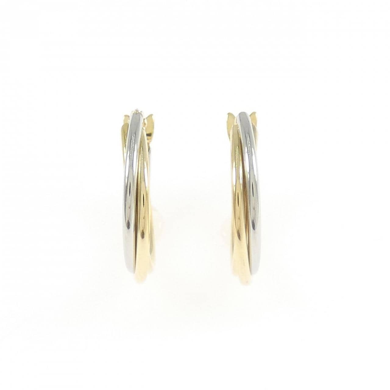 K18YG/PT900 フープ ピアス