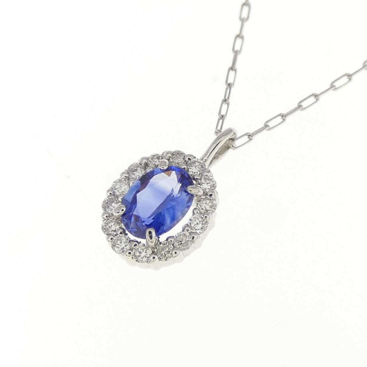 【新品】PT900 サファイヤ ネックレス 0.20CT