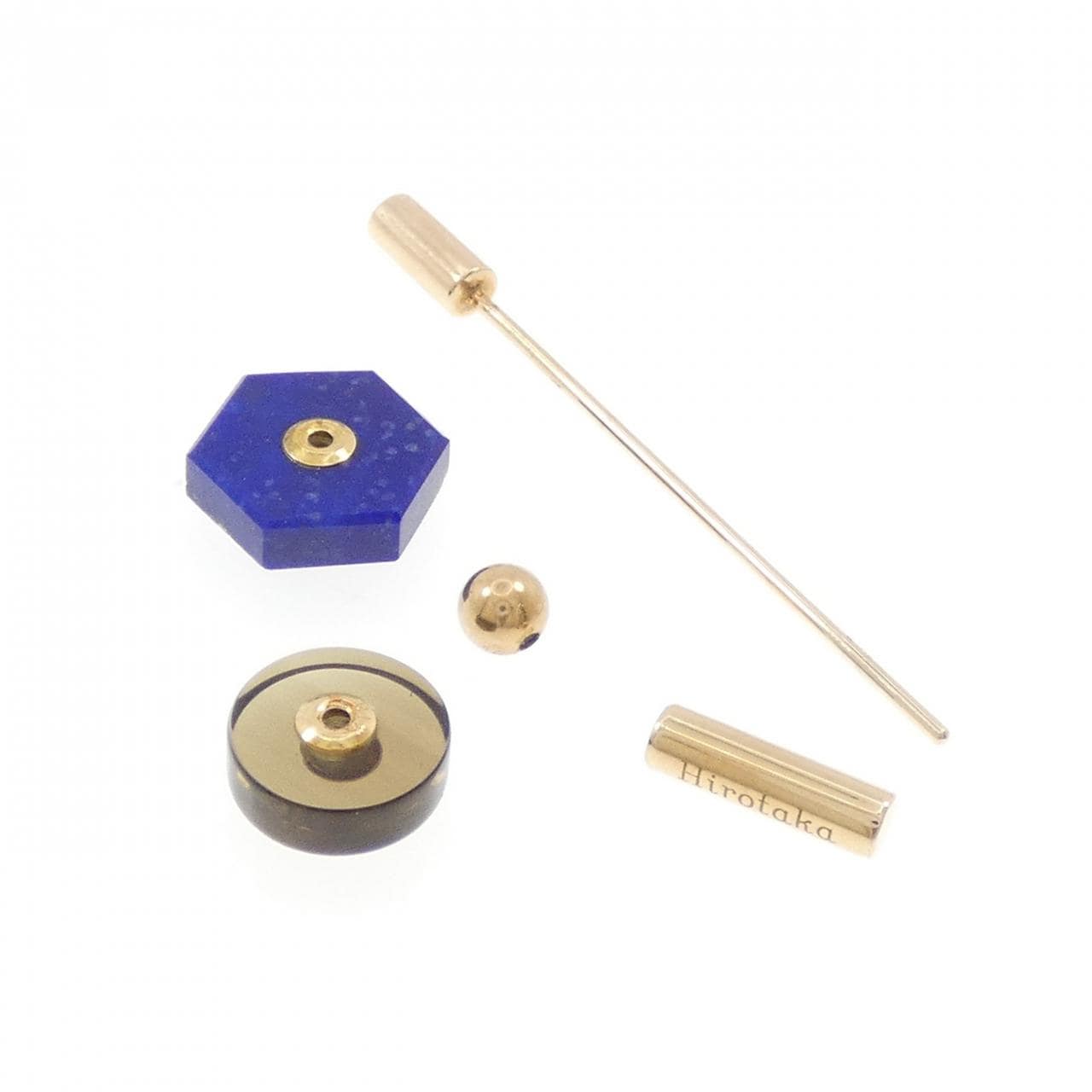 ヒロタカ ラピスラズリ ピアス 片耳