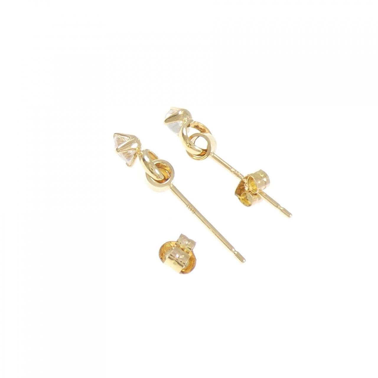 K18YG キュービック ピアス