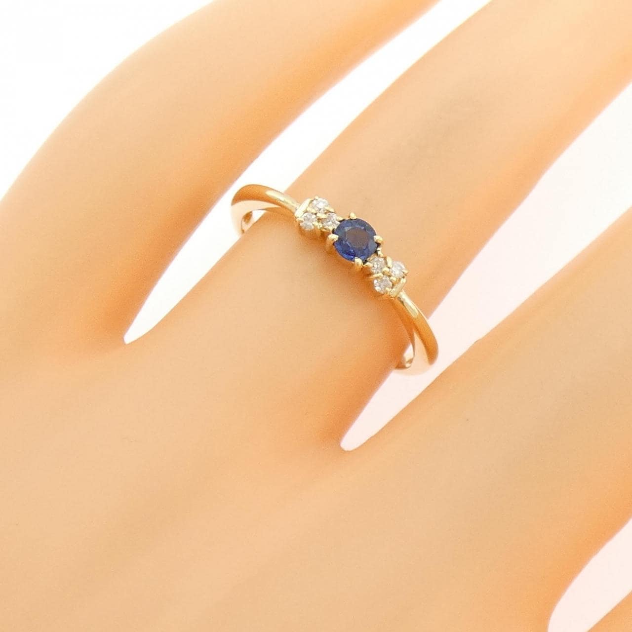 K18YG サファイヤ リング