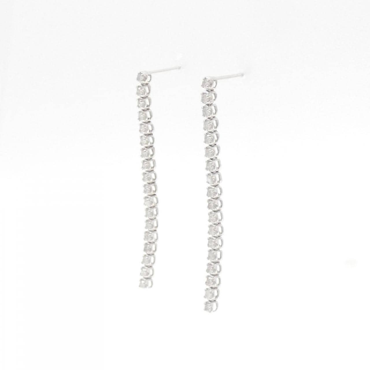 K18WG ダイヤモンド ピアス 0.40CT