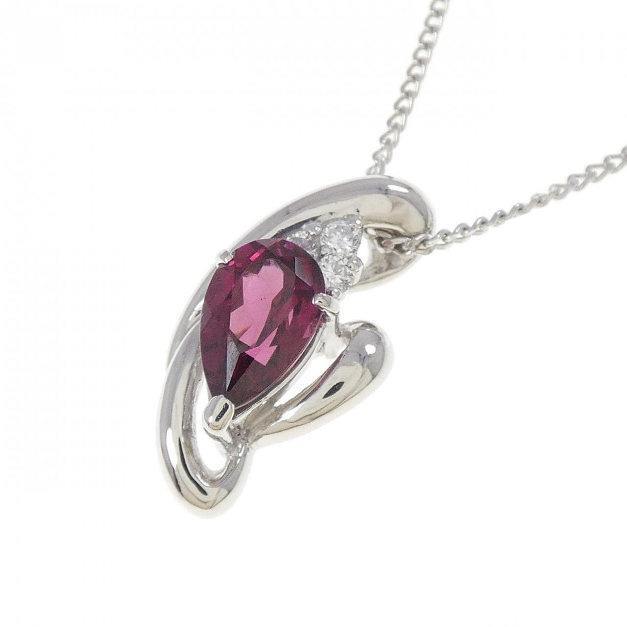 PT900/PT850 ガーネット ネックレス 1.14CT