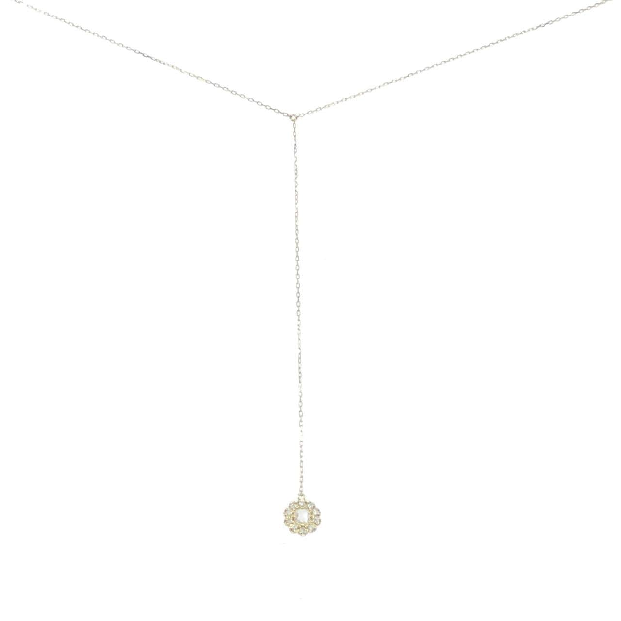 AHKAH Floralia Necklace 0.08CT
