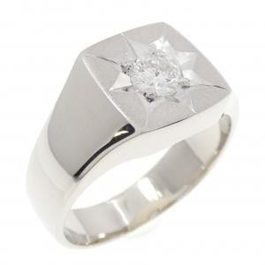 PT900 印台 ダイヤモンド リング 0.32CT