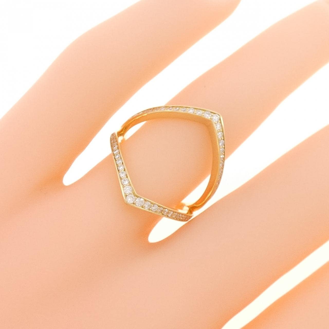 K18YG ダイヤモンド リング 0.30CT