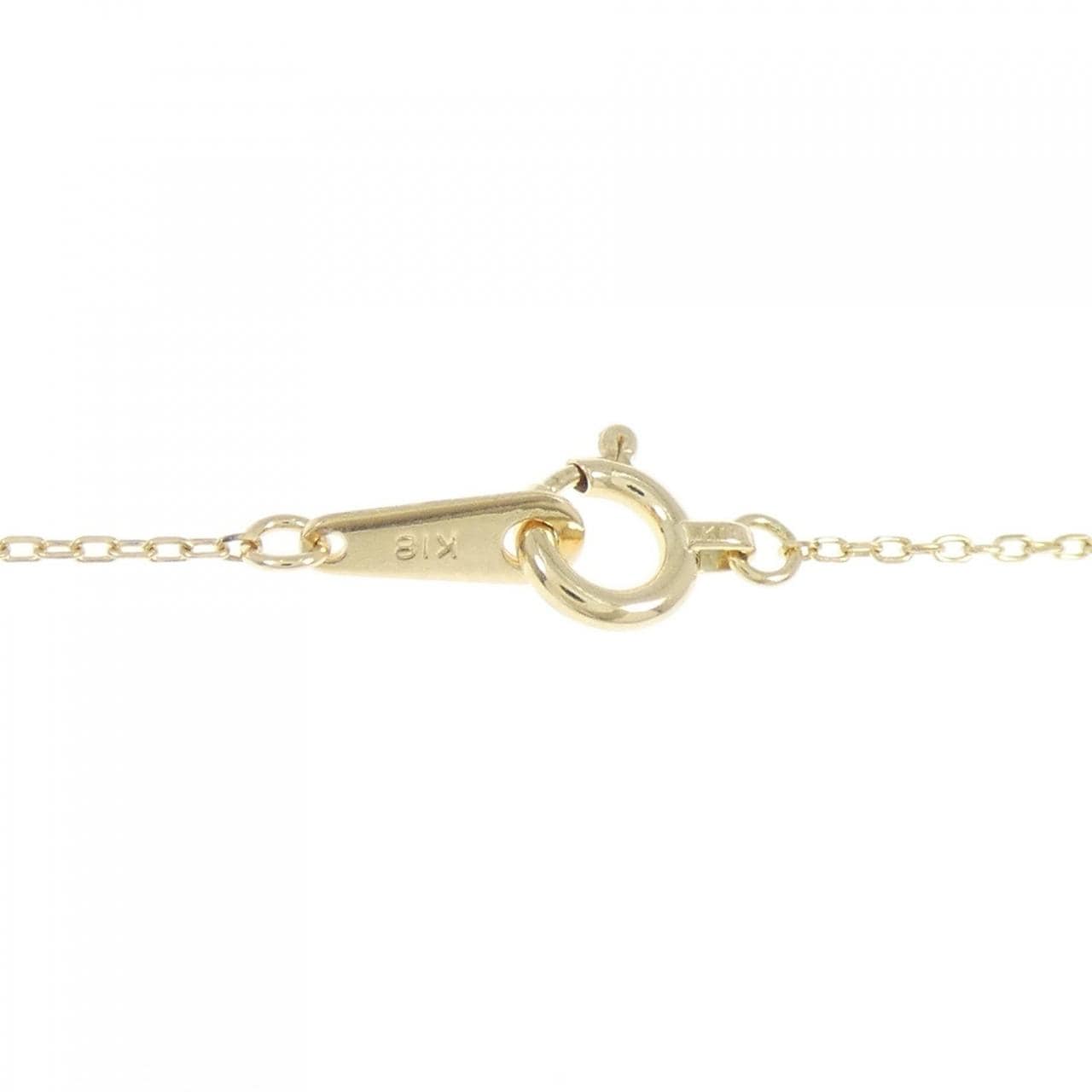 K18YG クロス ダイヤモンド ネックレス 0.04CT