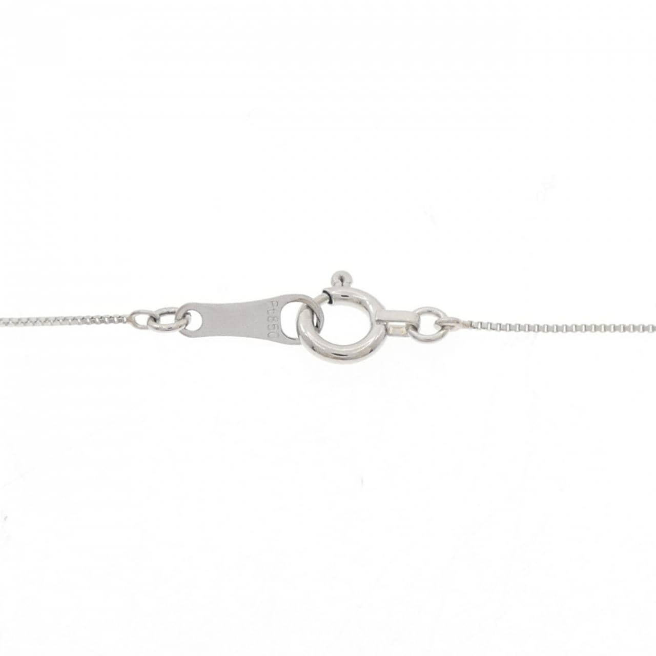 PT900/PT850 ソリティア ダイヤモンド ネックレス 0.58CT