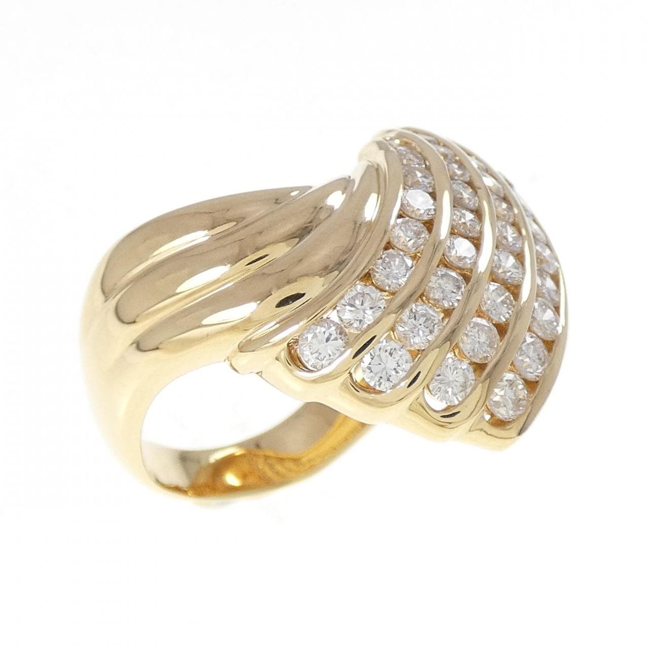 K18YG ダイヤモンド リング 1.34CT