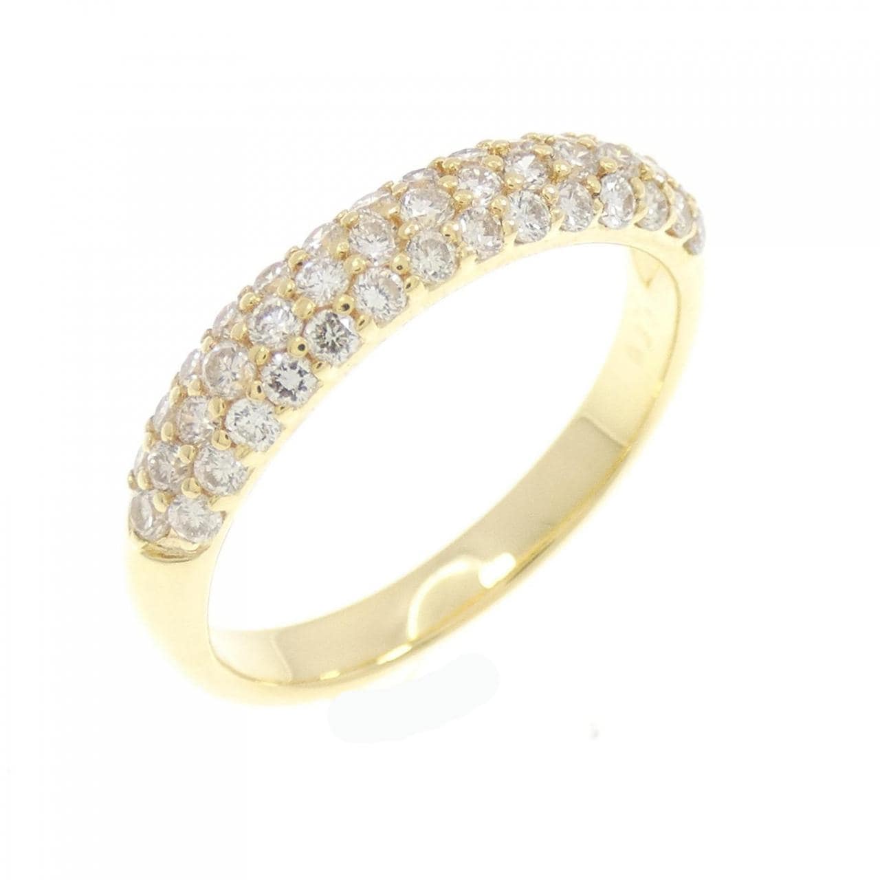 K18YG pave Diamond ring 0.50CT