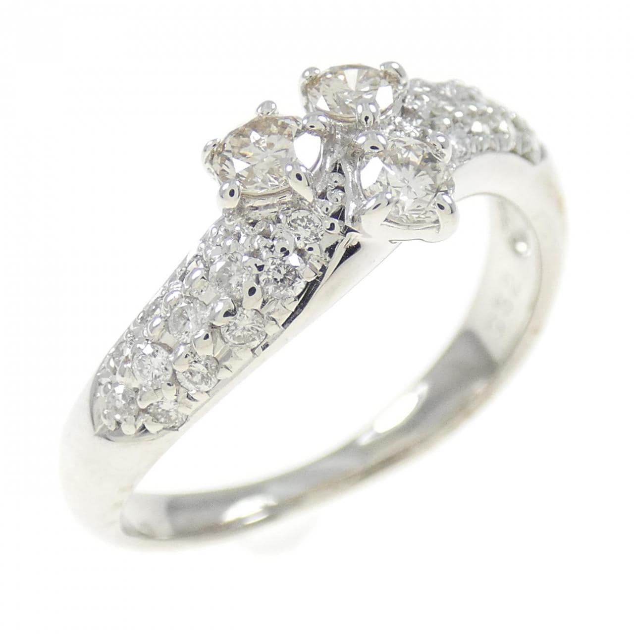 K18WG ダイヤモンド リング 0.52CT