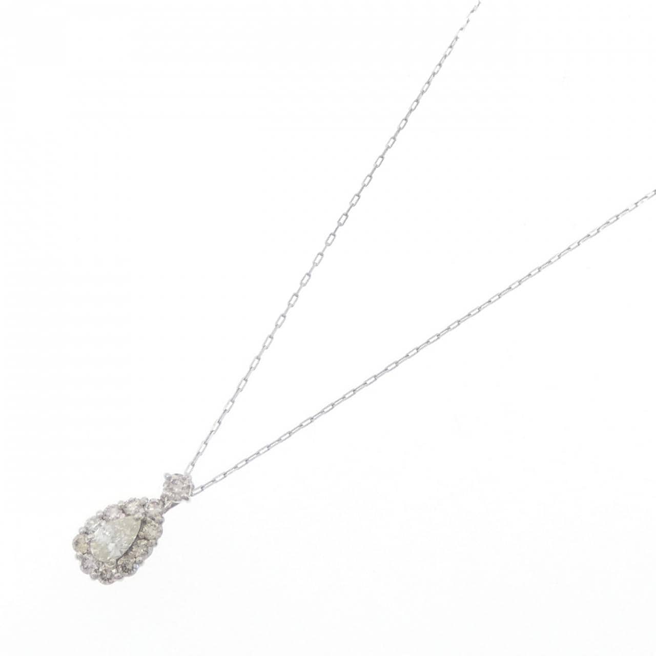 【新品】PT900/PT850 ダイヤモンド ネックレス 0.18CT