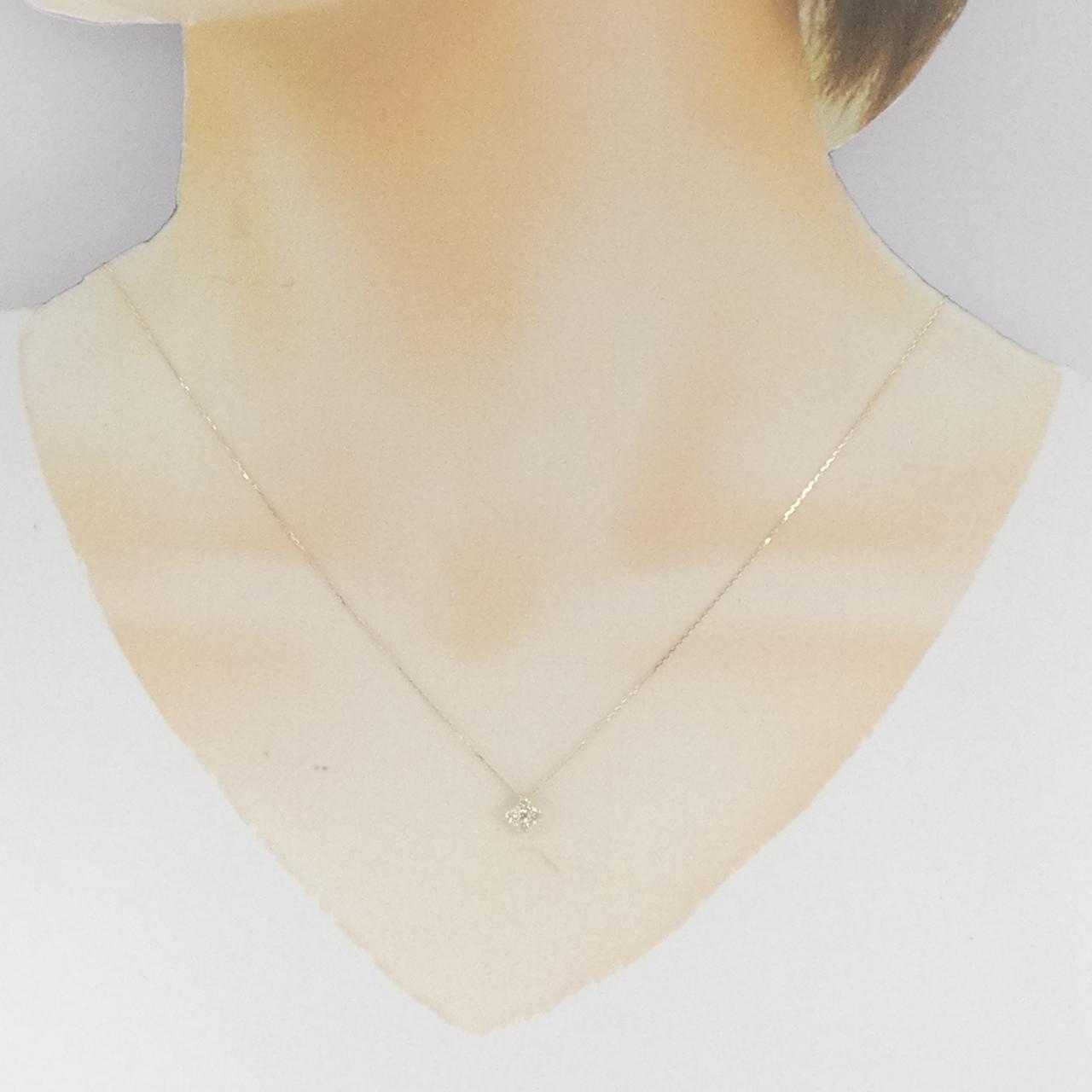 【新品】K10YG ダイヤモンド ネックレス 0.20CT