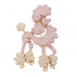 K18PG/K18YG ドック サファイヤ ブローチ 33.87CT