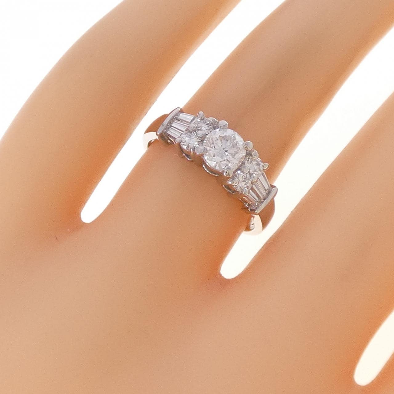 PT900 ダイヤモンド リング 0.504CT F SI1 Fair