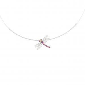 ギメル トンボ ルビー ネックレス 0.246CT