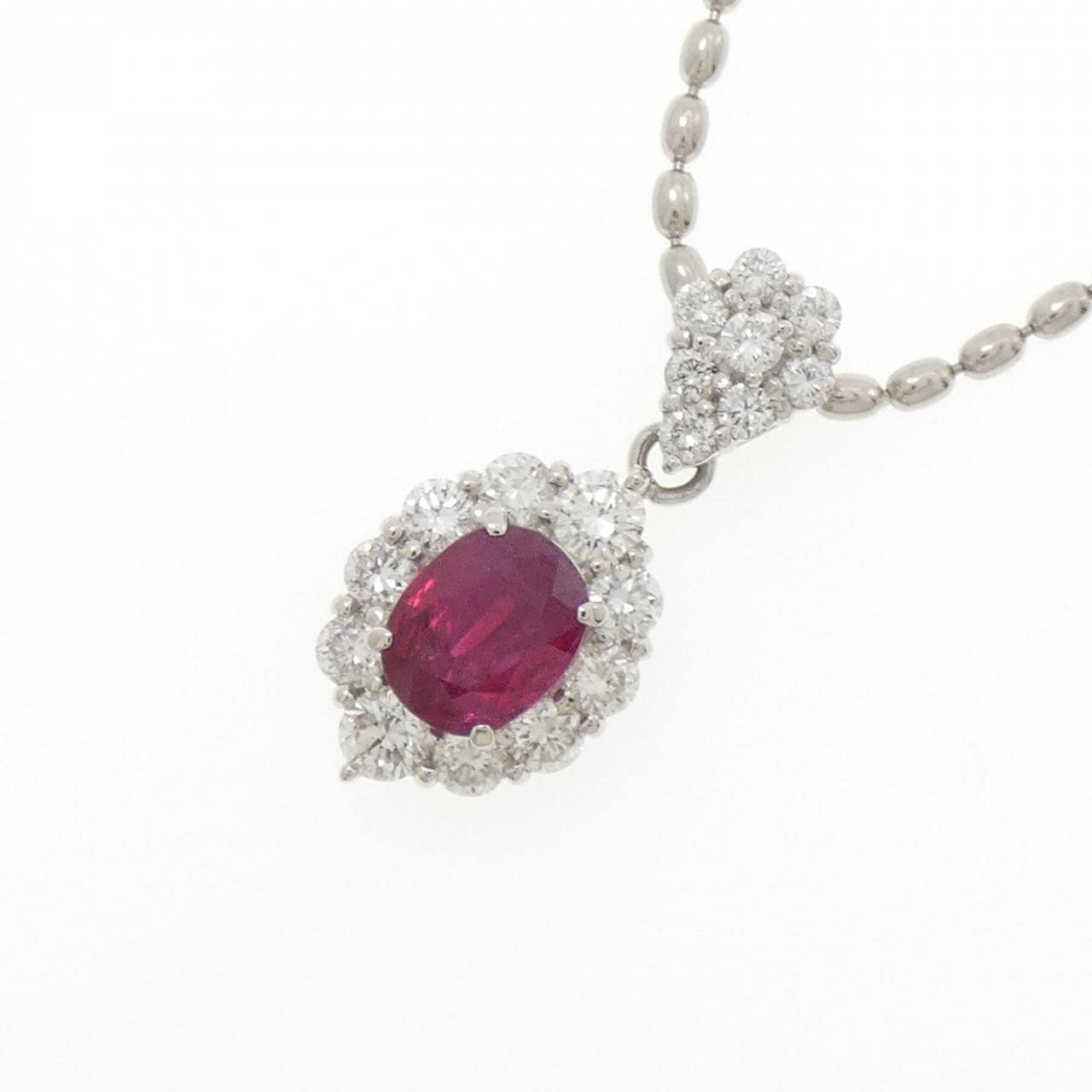 PT900/PT850 ルビー ネックレス 2.05CT