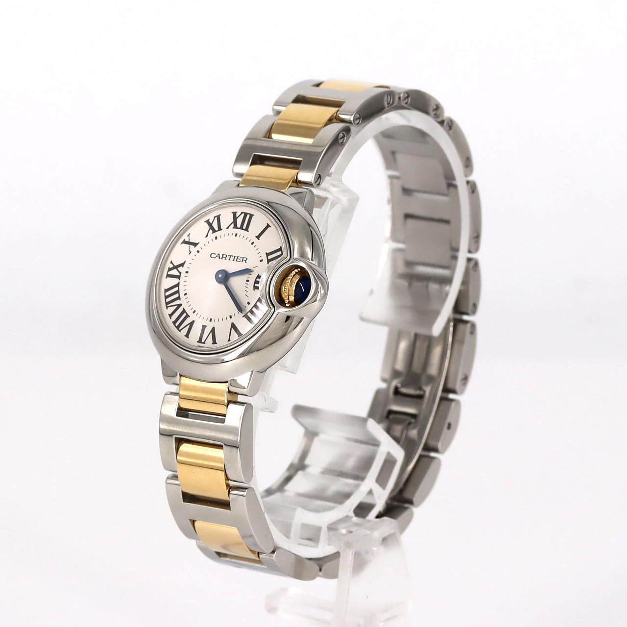 カルティエ バロンブルーSM コンビ W69007Z3/W2BB0010 SSxYG クォーツ