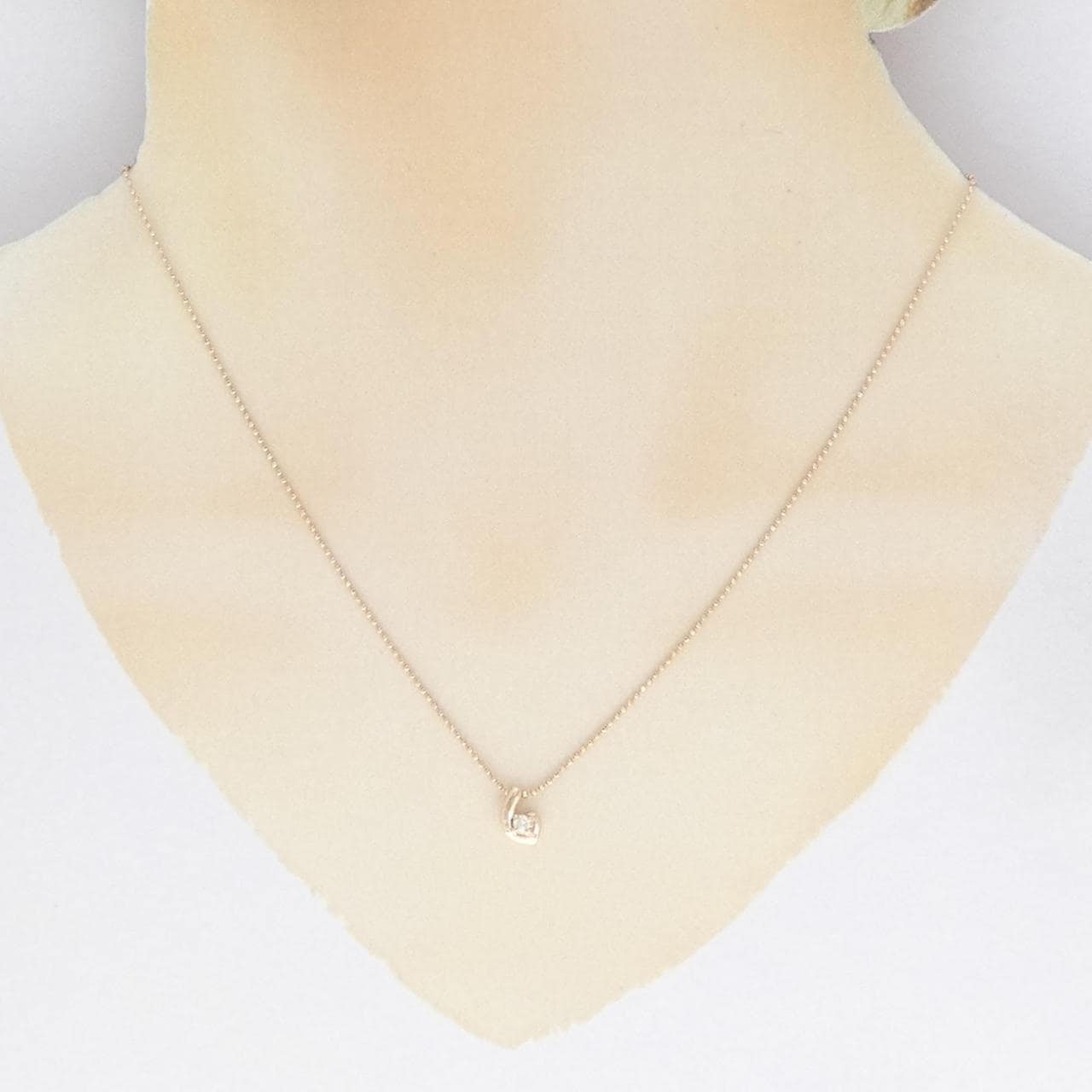 K10PG ダイヤモンド ネックレス 0.05CT
