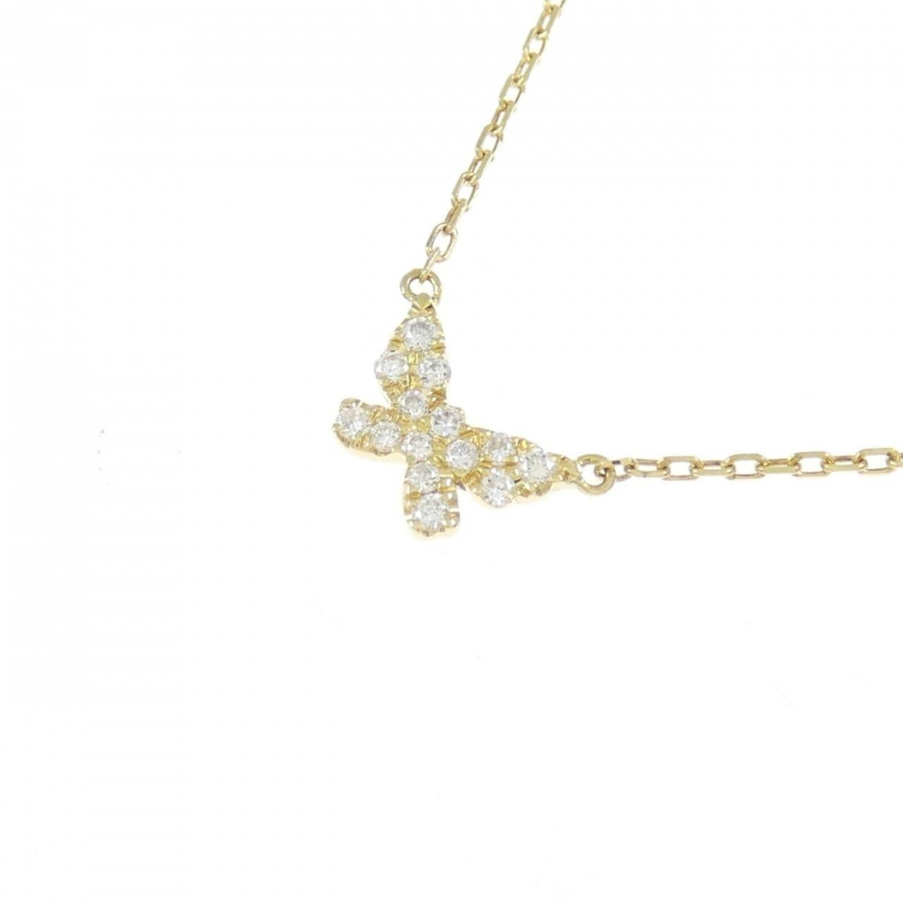 アーカー バタフライ ネックレス 0.06CT