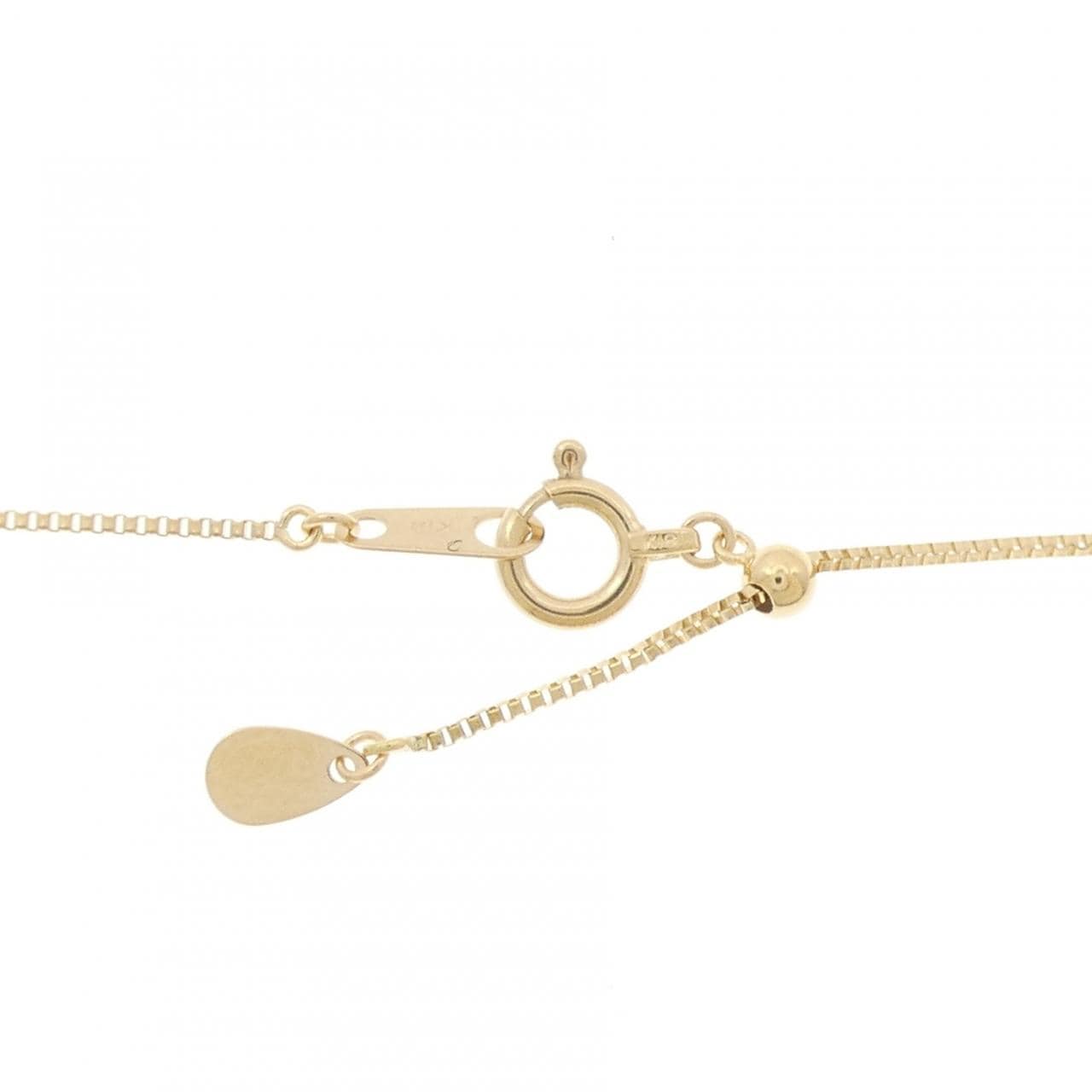 K18YG フラワー ダイヤモンド ネックレス 0.30CT