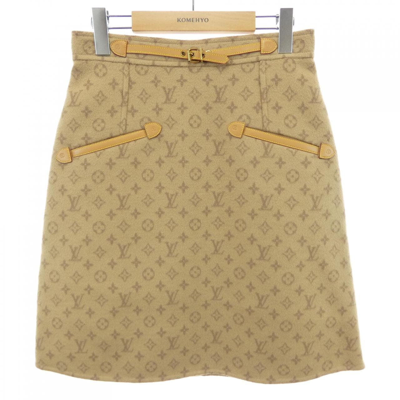 ルイヴィトン LOUIS VUITTON プレッピーダブルフェイスAラインスカート FNSK32QS3 スカート