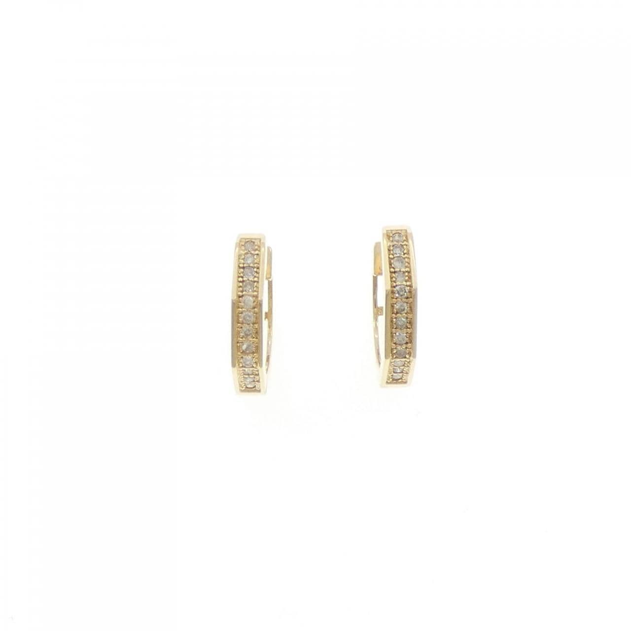K18YG ダイヤモンド ピアス 0.12CT