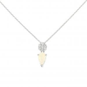 PT900/PT850 フラワー オパール ネックレス