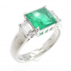 PT900 エメラルド リング 1.48CT コロンビア産