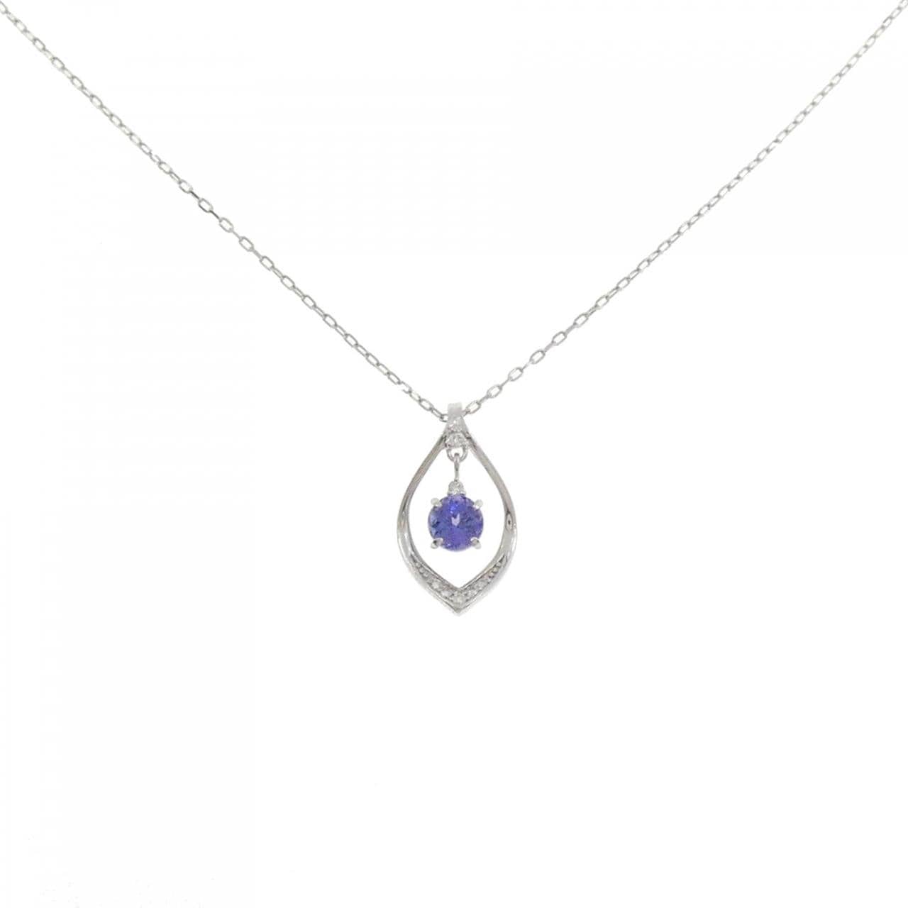 PT900/PT850 タンザナイト ネックレス 0.68CT