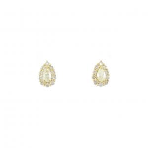 【新品】K18YG ダイヤモンド ピアス 0.36CT